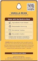 Burt's Bees Vanilla Bean Moisturizing Lip Balm 2 x 0.15 oz Natural Shea Butter view 10