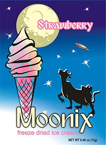 Moonix Freeze Dried Ice Cream. 10ct (Strawberry)