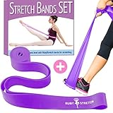 Stretch Bands Set, 2 Stretching Bands for Dance and Ballet, 2 Sizes and 3 Colors Resistance Bands to Improve Flexibility, Splits and Strength - Gift Box, Instructions Booklet and Travel Bag