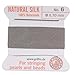 Griffin Silk Beading Cord & Needle Sz 6 Silver Gray