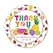 Kreatwow 48 Pack Tutti Frutti Party Supplies Fruit Thank You Sticker Labels Tutti Fruity Stickers for Party Favors Birthday Party Baby Shower Supplies