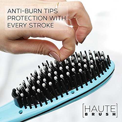 Hair Straightener Haute Electric Straightening Brush with Burn