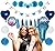 BABY SHOWER Decorations for BOY â€“ Decoration Set â€“ ITâ€™S A BOY Banner, Large Balloons, Blue & White Pom Pom Flowers, Honeycomb Balls, Tassels, Fans â€“ Cute All in One Party Decor Wall Kit!