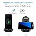 iVoler Qi Fast Wireless Charger with 3 Coils Charging Stand Pad for iPhone X/8/8 Plus (Output 5W),Samsung Galaxy S9/S9 Plus(Output 10W) and All Qi Enabled Devices [Adaptive Fast Charger NOT Included]