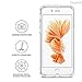 SZJJX iPhone 6/6s Clear Case Slim Soft Flexible TPU Bumper Hard Case for Apple iPhone 6/6s Shock Absorbing Scratch Resistant Frame Cover Protector with Protective Caps 4.7 inch