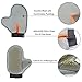 2 Pack 3-in-1 Grooming Glove - Pet Grooming Tool + Furniture Hair Remover Mitt + Men Shampoo Scalp Massage Brush For Cat & Dog with Long Hair - Gentle Shedding Brush - Soft Groomer Mitt