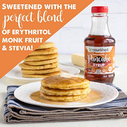 So Nourished Keto Maple Syrup, Low Calorie Pancake Syrup 16 FL OZ