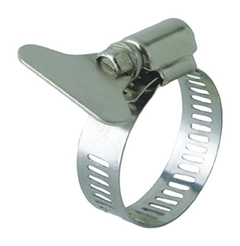 Merriway BH04758 Thumbscrew Hose Clip 18-25 mm, Silver