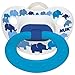 2 Nuk Orthodontic Pacifiers 6-18 Mo Boy ELEPHANT/Geometric Design (1 Package with 2 Pacifiers)