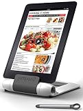 Prepara iPrep Foldable/Adjustable e-reader, phone and tablet stand for iPads, iPad Air, iPad mini, iPhone, Surface, Kindle Fire, Nook, Samsung, White