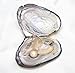 RSTBABY Pearl Necklace Lotus Pendant Locket Pearl Necklaces Pearls in Oyster Kit Set Women Wish Gift