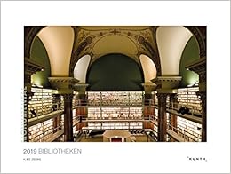 Bibliotheken 2019: Kalender 2019 (MONUMENTAL / KUNTH-Wandkalender Grau)