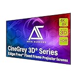 Akia Screens CLR and ALR Projector Screen 103 inch 16:9 Ceiling Light Rejecting and Ambient Light Rejecting Projection Screen, Edge Free Screen CineGrey 3D Material, AK-NB103DH3