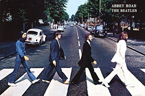 The Beatles Abbey Road Art Decorative Fabric Cloth Print Poster 18x24 Inch