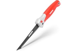 ZFLYCANP Folding Jab Saw, Drywall Hand Saw with Soft Grip Handle, Keyhole Hand Saw, Plastic, SK5 Metrial, Precise Bidirection