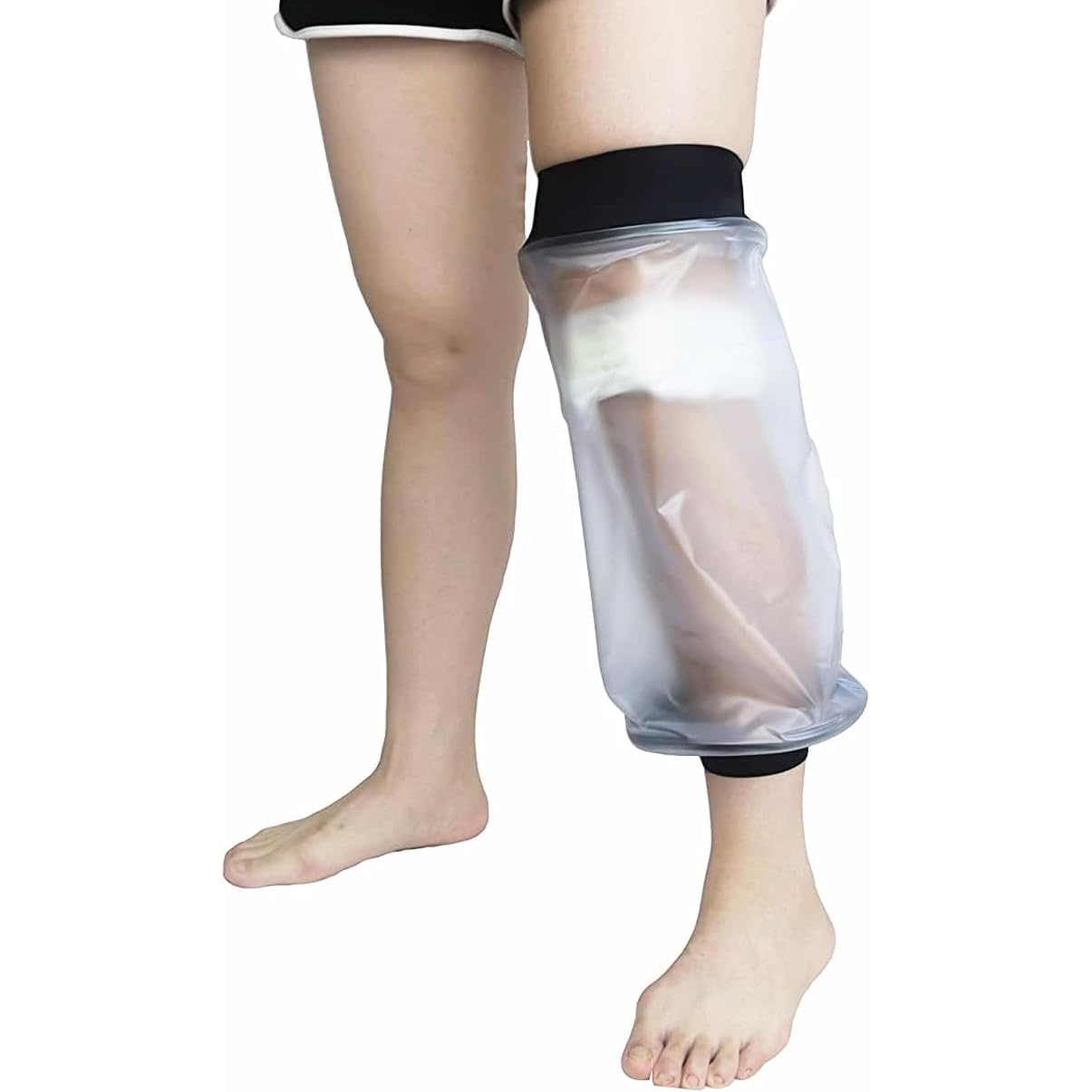 HKF HO KI HO Waterproof Protectors Dressing Cover for Shower,Cast Protector for Adults Knee,Adult Broken Knee Wound Burns Cast Cover with Waterproof Seal Protection,Lightweight Reusable