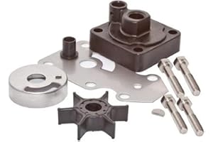 MARKGOO 63V-W0078-01-00 Water Pump Impeller Repair Kit with housing Replacement for Yamaha Outboard 9.9 15HP F9.9 F15 (1996-2009) Boat Motor Engine Rebuild Parts Sierra 18-3412 63V-W0078-02-00