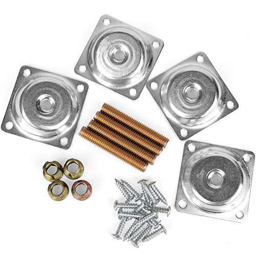 14 Degree Angled Leg Mounting Plates Furniture Table Leg Attachment Plates Brackets TPlate M8