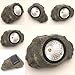 Solar Powered Rock Landscaping Spot 3-LED Light Garden Outdoor Stone Patio Sun (2)