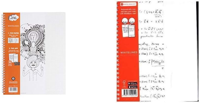 Whitelines WL101 Link 80 gsm A4 Squared Notebook Paper &Link 80 GSM A5 Squared Notebook Paper