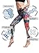 FINEMORE Women Girl High Waist Printed Yoga Pants Stretchy Pilates Workout Sport Yoga Leggings Regular Plus Size