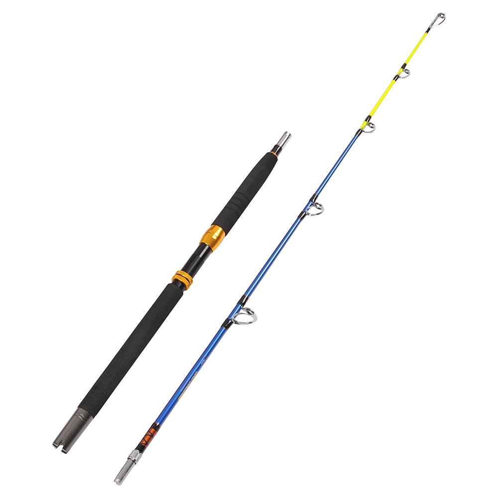 Fiblink Saltwater 2Piece Trolling Boat Fishing Rod(5080 Pound, 6Feet