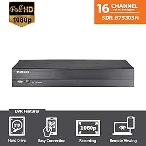 Amazon.com : SDR-B75303N (2TB HDD) - Samsung Wisenet 16 Ch Full HD DVR