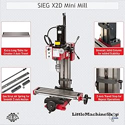 SIEG Mini Mill X2D - 350 Watt Variable Speed