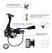 KastKing Carbon Fiber Mela Spinning Fishing Reel with Graphite Spool - Black