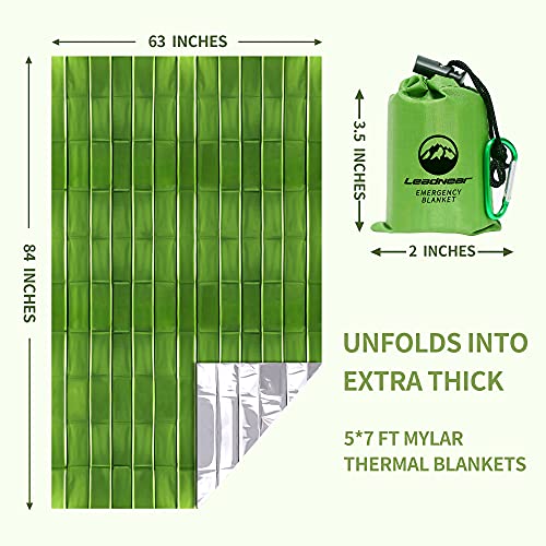 Emergency Blankets 4 Pack ExtraLarge Mylar Emergency Blankets