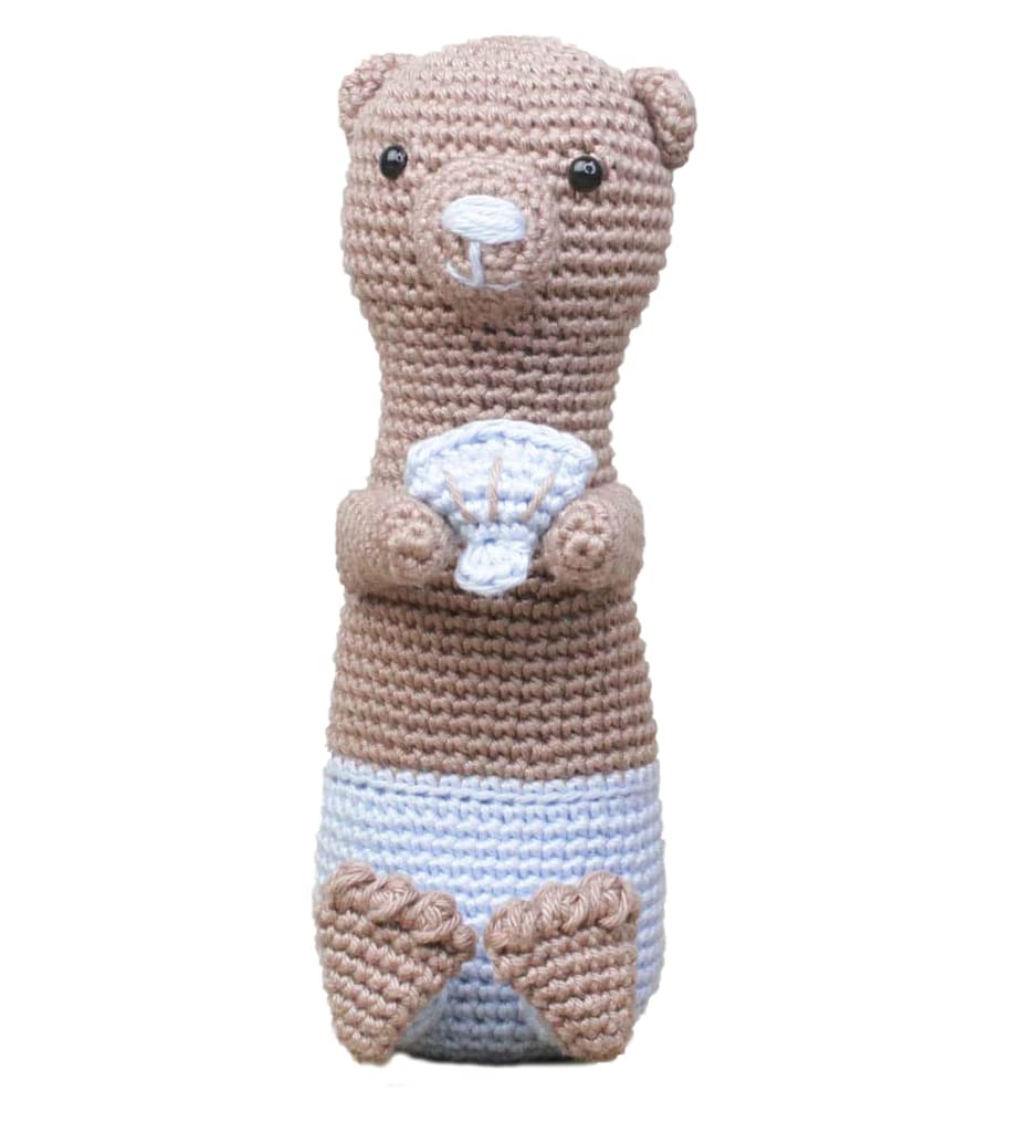 Hardicraft Crochet Kit for Making Yourself with Instructions and Material for Otis Otter, Approx. 18 cm