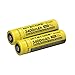 TWO Nitecore NL1834 3400mAh Protected Rechargeable 18650 Batteries - Designed for LED Flashlights