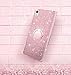 Sony Xperia XA1 Ultra Case, Silverback Girls Bling Glitter Sparkle Case with 360 Rotating Ring Stand, Soft TPU Outer Cover + Hard PC Inner Shell Skin for Sony Xperia XA1 Ultra Case -Rose Gold