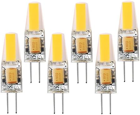 Goodland's NEW Mini G4 LED Lamp-2W DC/AC 12V- G4 LED Light COB Bulb Replace Halogen Lights (6 Pack, Soft White -2700K)