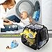 Strong Mesh Pop-up Laundry Hamper, Quality Laundry Basket with Durable Handles Solid Bottom High Carbon Steel Frame, Easy to Open and Fold Flat for Storage (Square)
