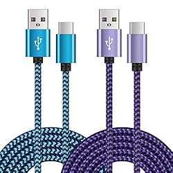 2Pack 6ft Fast USB Type C Cable Phone Charger
