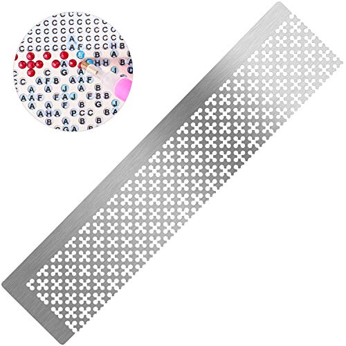 Whaline 3Pcs Stainless Diamond Painting Ruler Steel 5D Drawing Ruler