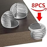 Cushioned Corner Guards 16-Pack from BabyWard - Clear, Soft Furniture Baby Proofing Bumpers Protectors for Toddlers and Children Safety- With Sturdy 3M Adhesive and Thick, Rounded Shape