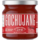 K Kurious Pantry Gochujang, Korean Red Chili Paste, Sauce, Condiment, No Flour, No Added Sugar, No Preservatives, 8.81oz