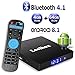 Android TV Box 8.1, 4GB RAM+64GB ROM Leelbox Q4 MAX Quad-Core 2.4GHz Support BT 4.1/WiFi/3D/4K/H.265