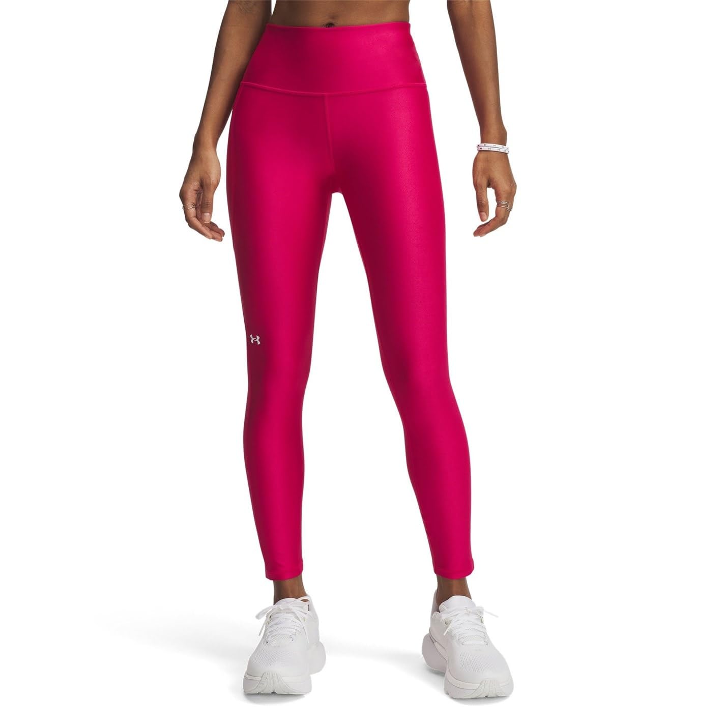 Under Armour Womens HeatGear Armour High Waisted Ankle No-Slip Leggings, (681) Shaded Fuchsia / / White, X-Large Tall Image Under Armour Womens HeatGear Armour High Waisted Ankle No-Slip Leggings, (681) Shaded Fuchsia / / White, X-Large Tall Image