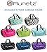 Runetz - TEAL Hot Blue Gym Bag Sport Shoulder Bag for Men & Women Duffel 20-inch Large - Teal