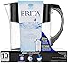 Brita Grand Water Filter Pitcher, Black, 10 Cup