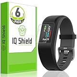 Garmin Vivosport Screen Protector (6-Pack), IQ Shield LiQuidSkin Full Coverage Screen Protector for Garmin Vivosport HD Clear Anti-Bubble Film