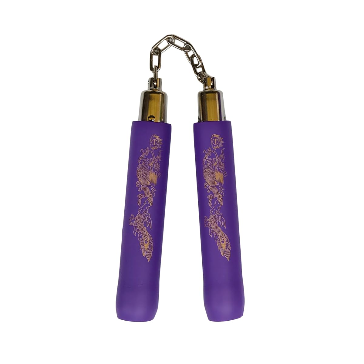 Playwell Girls (Ladies) 8 Inch Foam Nunchucks With Chain - Purple - NEW