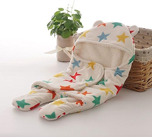 Bluexury Softness Wrapped Blanket Receiving Blanket Sleeping Bags for Newborn Baby Girls,Boys, 0-4 Months