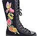 Hearts Butterflies Tattoo Girls Knee High Sneaker Boots Pink or Black