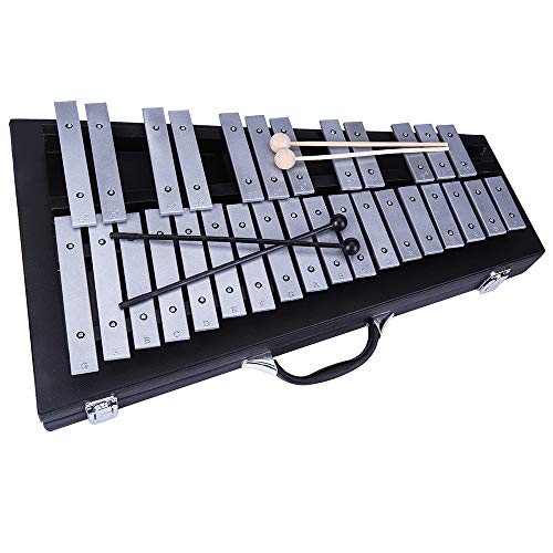 Yinama Foldable Glockenspiel Xylophone Professional Percussion Musical Instrument 30 Note