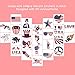 180PCS USA Patriotic Tattoos Veterans Day Accessories 2020 Election Stickers Tattoos for 4th of July Party Favors Supplies, Independence Day Party Supplies - Gold & Silver Bronzing with 36 Designs