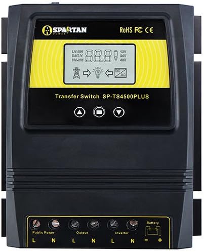 50A 5500 Watt Automatic Transfer Switch by Spartan Power Great for Solar & Wind Off Grid Systems: Home Audio & Theater